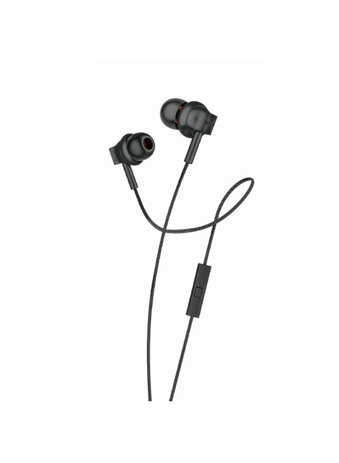 ProOne PHF3970 Handsfree - Black - Hands-Free Wired-In Earphones with Mic and Volume Control, Noise Isolation for Crystal-Clear Audio and Effortless Connectivity - Half In-ear Headset 3.5mm Jack - Image 1